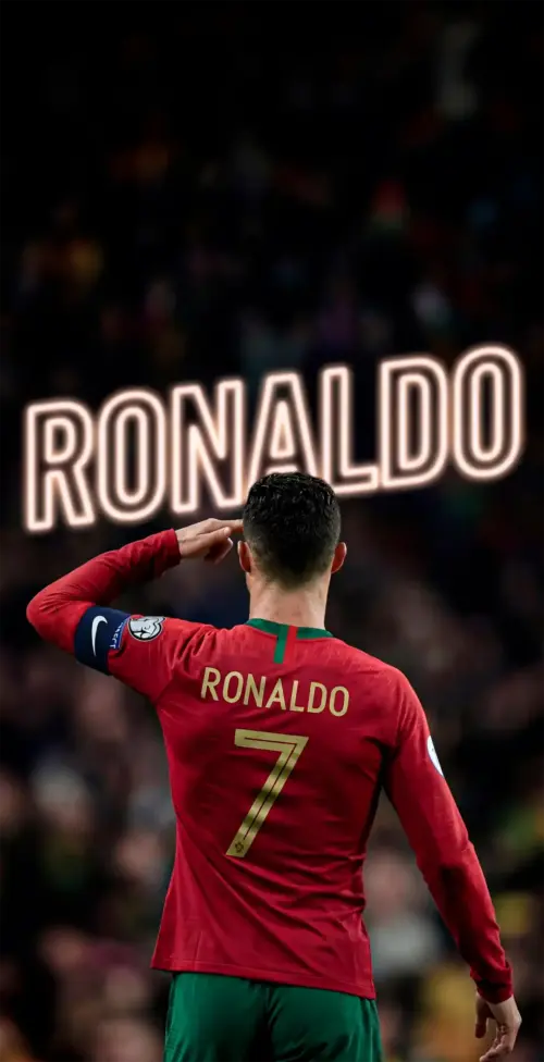 Player Ronaldo Portugal number 7 wallpaper HD 4K for phone