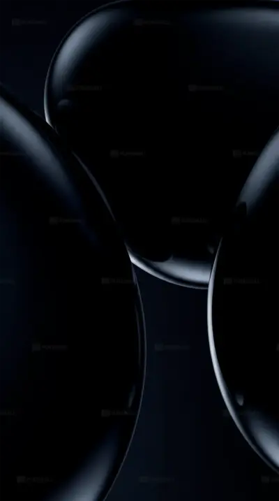 Dark abstract black and blue bright shapes mobile wallpaper HD 4K for phone