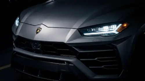 Lamborghini Urus LED headlights front background