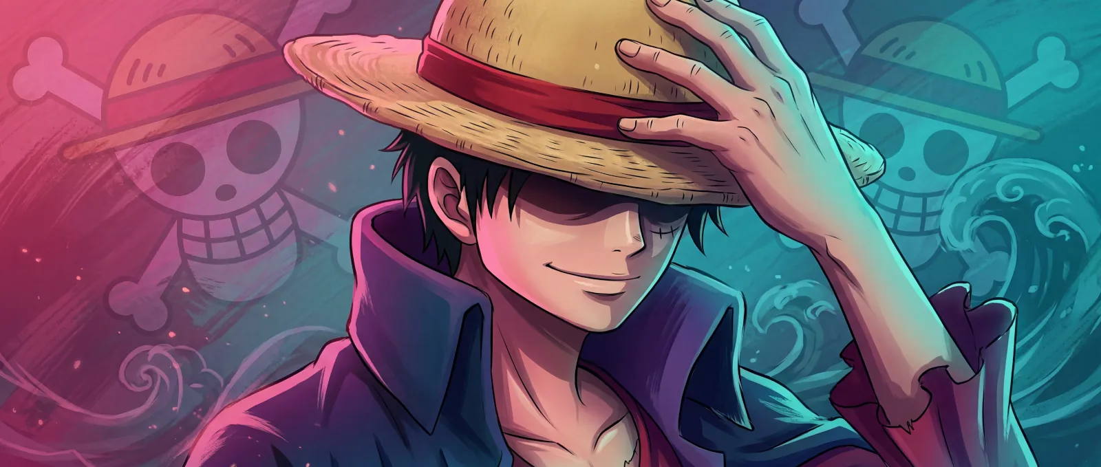 Luffy One Piece background for widescreen wallpaper HD 4K for desktop