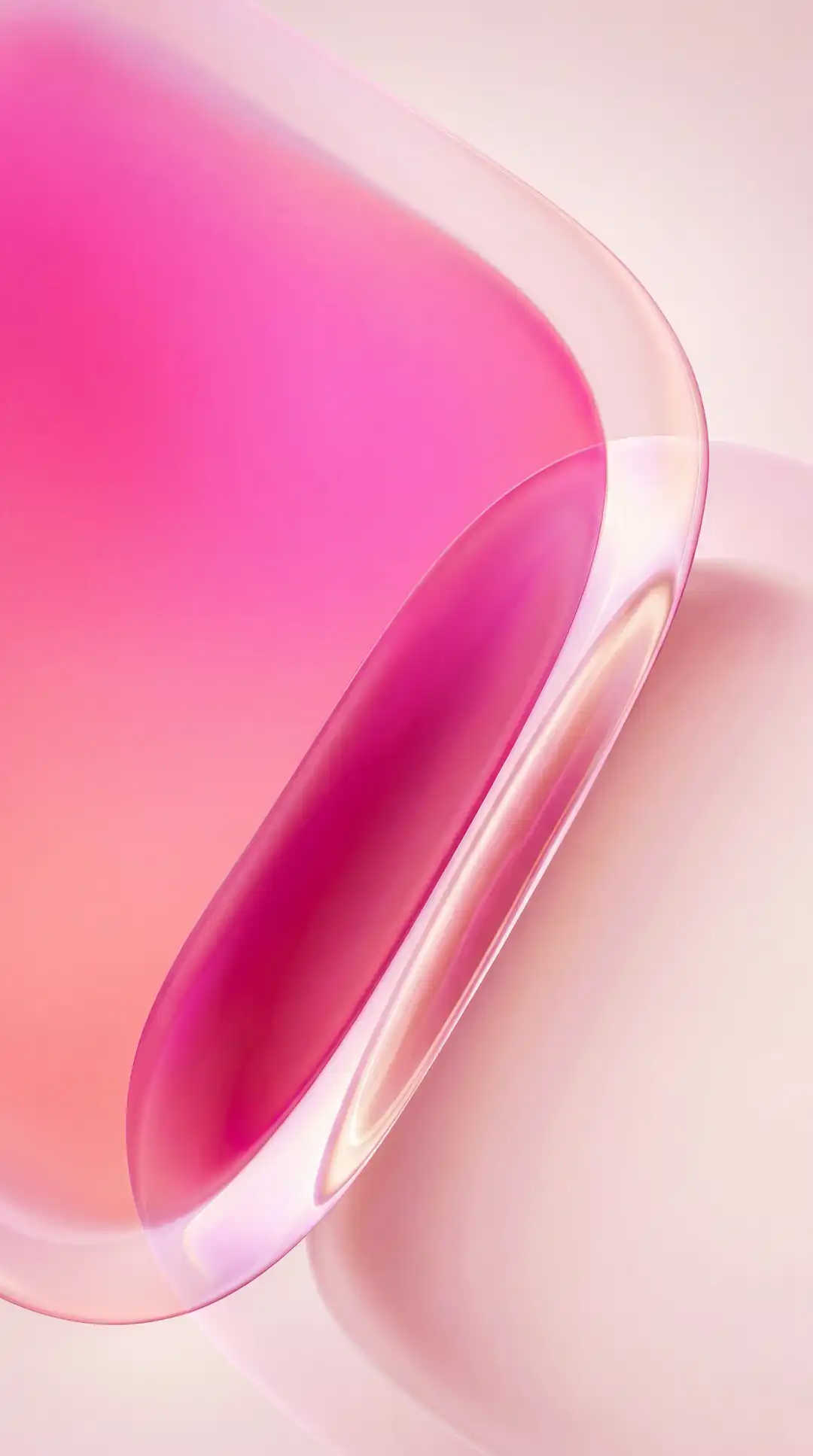 Abstrait rose dégradé effet verre design et moderne | Fond d'écran 4k