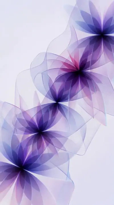 Violet abstrait floral design pour Iphone 17 fonds d’écran HD 4K pour téléphone