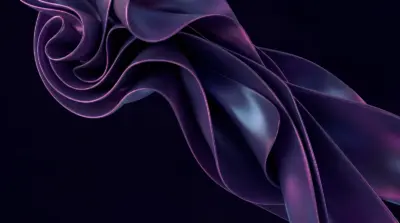Vague 3D abstraite violette pour PC