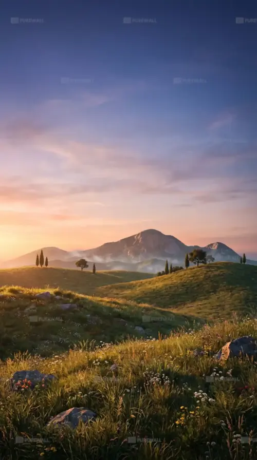 Mountain sunset nature 4K mobile wallpaper HD 4K for phone