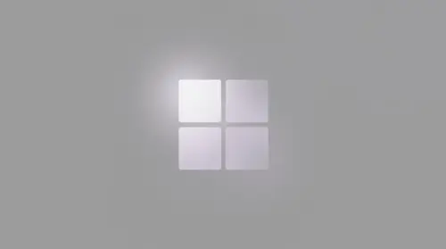 Windows 11 minimalist background white logo wallpaper HD 4K for desktop