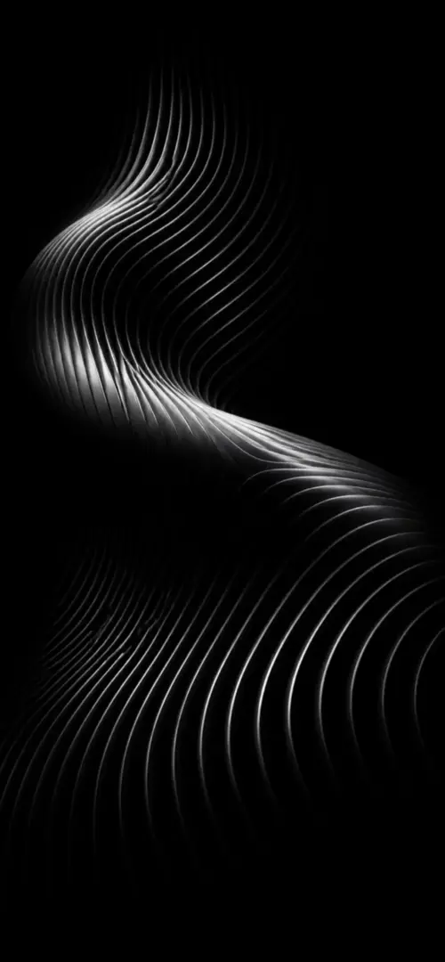 Abstract black AMOLED with luminous lines wallpaper HD 4K for phone