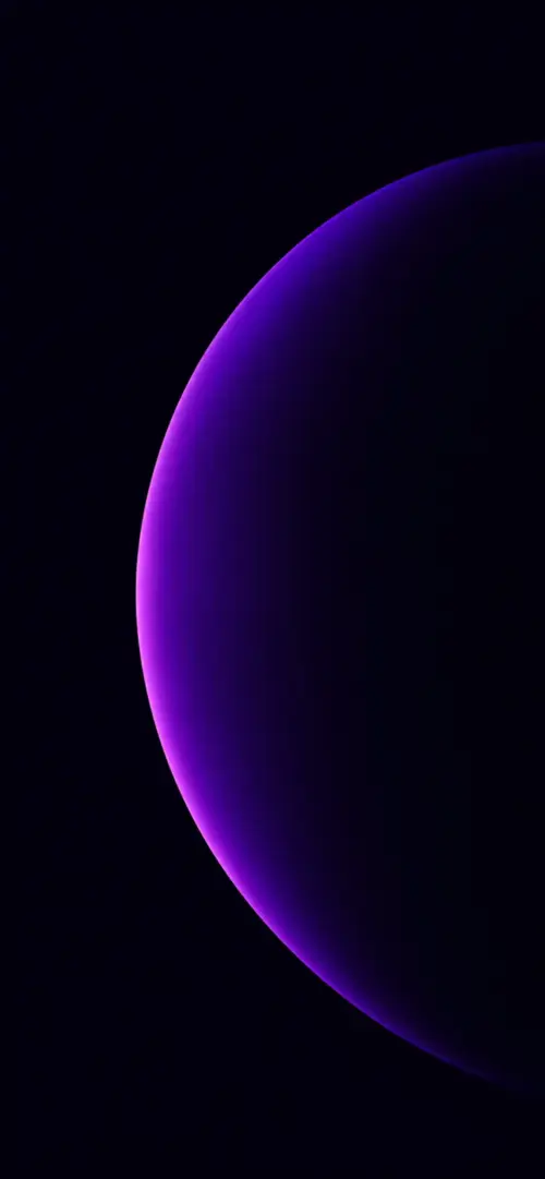 Minimalist Neon Purple Planet AMOLED wallpaper HD 4K for phone