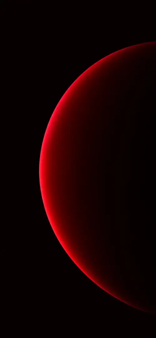 Planète rouge neon minimaliste AMOLED fonds d’écran HD 4K pour téléphone