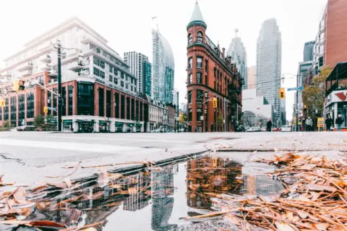 Downtown Toronto with urban reflections for PC