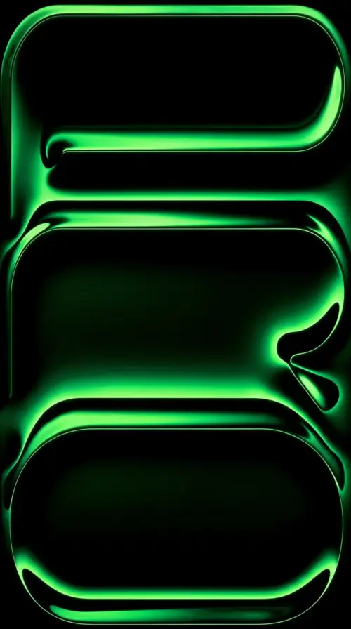 Abstract and modern neon green shape for iPhone wallpaper HD 4K for phone