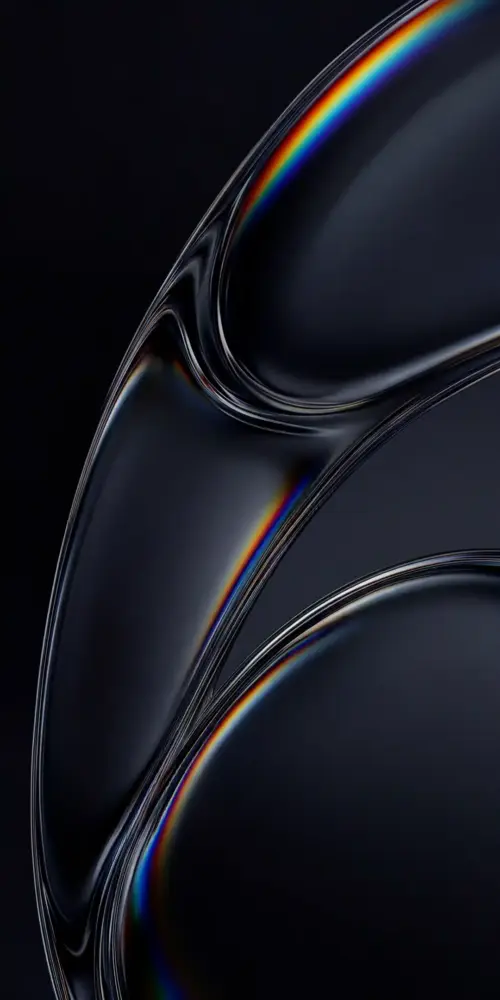 Dark abstract shapes with a liquid effect wallpaper HD 4K for phone