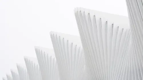 Modern minimalist white architecture for PC wallpaper HD 4K for desktop