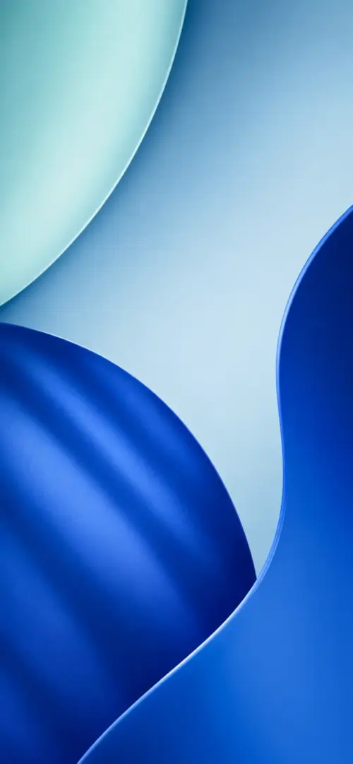 Abstract blue waves in the style of iOS 26 wallpaper HD 4K for phone