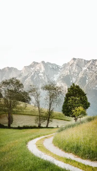 Peaceful mountain path wallpaper HD 4K for phone
