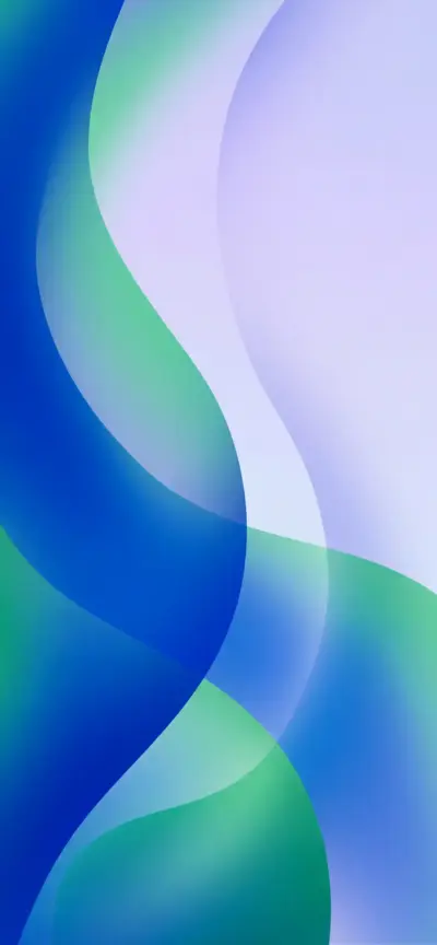 Fluid blue and green shapes for Samsung wallpaper HD 4K for phone