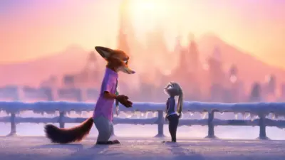 Nick et Judy sous la neige Zootopia