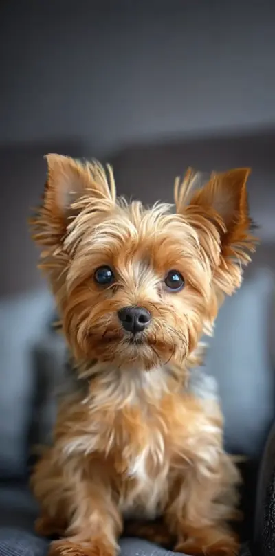 Adorable Yorkshire Terrier dog in portrait