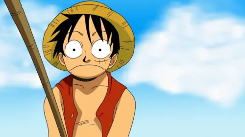 Luffy is funny with his straw hat One Piece wallpaper HD 4K for desktop