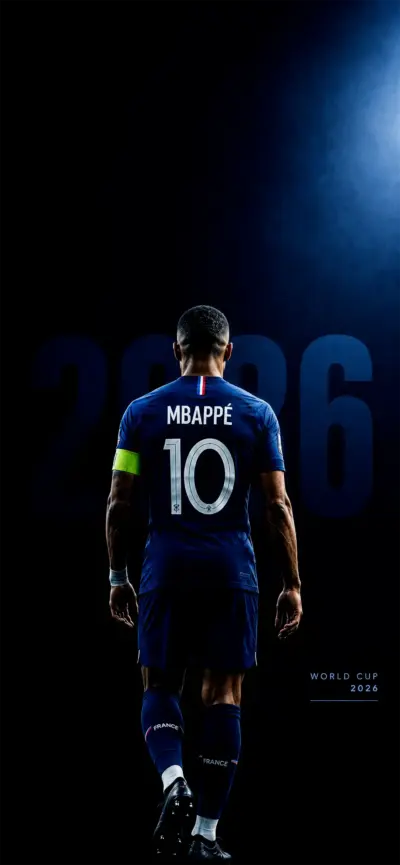 Kylian Mbappé World Cup 2026 wallpaper HD 4K for phone