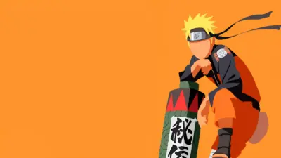 Naruto Uzumaki illustration minimaliste