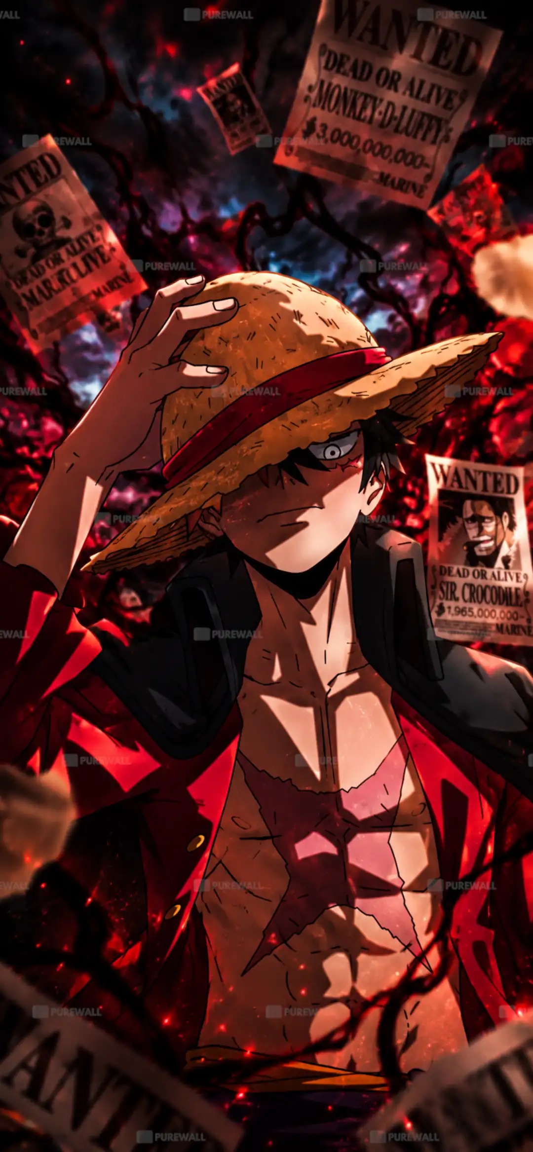 Luffy and pirate bounties wallpaper HD 4K for phone