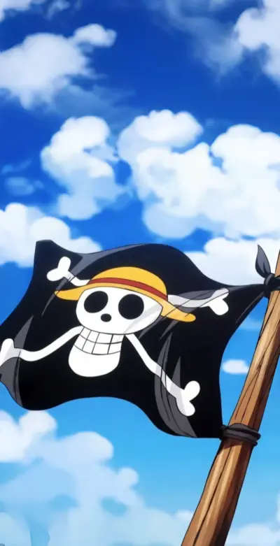 One Piece crew flag background