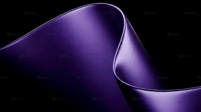 Abstract metallic purple wave wallpaper HD 4K for desktop