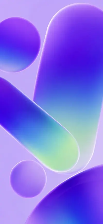 Abstract background with purple and blue gradient shapes wallpaper HD 4K for phone