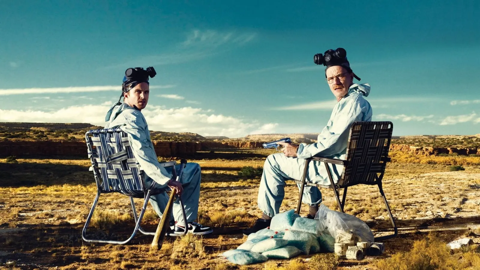 Breaking Bad characters in the desert wallpaper HD 4K for desktop