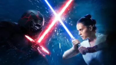 Duel Rey contre Kylo Ren sabres laser croisés