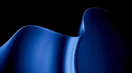 Forme moderne abstrait bleu sur fond noir fonds d’écran HD 4K pour ordinateur