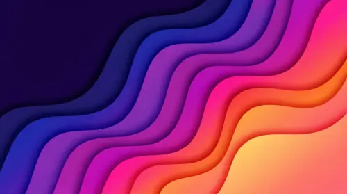 Colorful abstract waves with gradients wallpaper HD 4K for desktop
