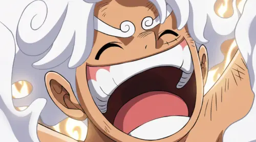 Luffy from One Piece with a huge smile wallpaper HD 4K for desktop