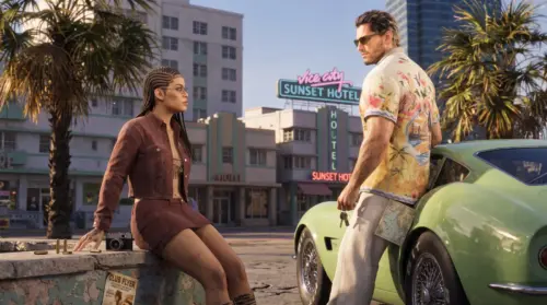 Personnages de GTA 6 à Vice City fonds d’écran HD 4K pour ordinateur