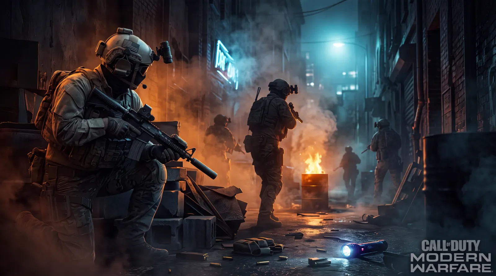 Soldats en mission nocturne ,Call of Duty Modern Warfare fonds d’écran HD 4K pour ordinateur