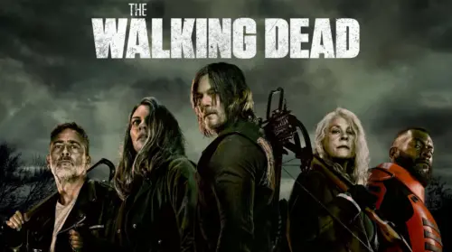 The Walking Dead Survivors under a threatening sky wallpaper HD 4K for desktop