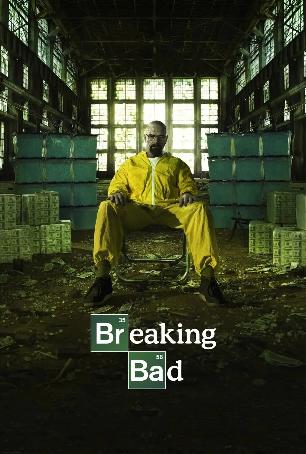 Walter White de Breaking Bad en combinaison jaune fonds d’écran HD 4K pour téléphone