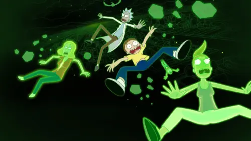 Rick et Morty tombent dans le multivers fonds d’écran HD 4K pour ordinateur