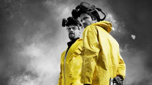 Breaking Bad, Walter White and Jesse Pinkman in yellow hazmat suits