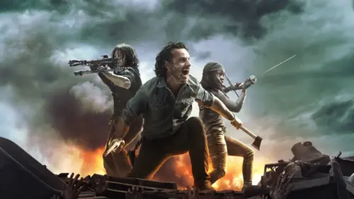 The Walking Dead, Rick Grimes, Daryl Dixon and Michonne