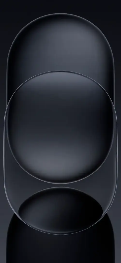 Modern translucent black bubbles
