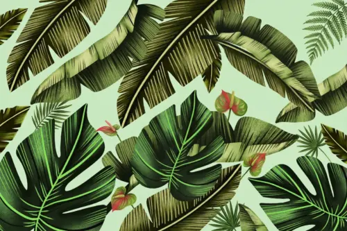 Green tropical leaves – Jungle pattern